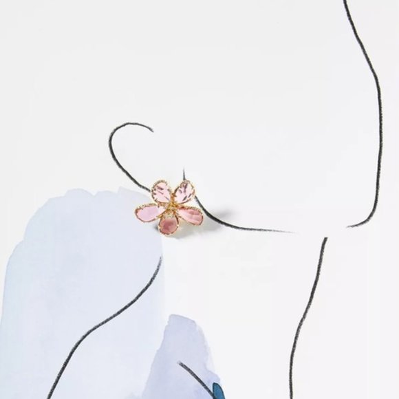 NEW~ Anthropologie Floral Tapestry Post Earrings - Picture 6 of 8